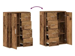Vitrina Madera vieja 60 x 31 x 84 cm Madera contrachapada