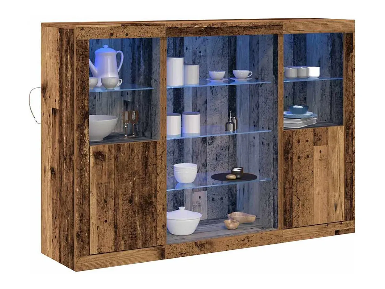 Vitrina Madera vieja 142.5 x 37 x 100 cm Madera contrachapada
