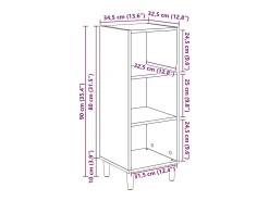 Vitrina Madera vieja 32.5 x 34.5 x 90 cm Madera contrachapada