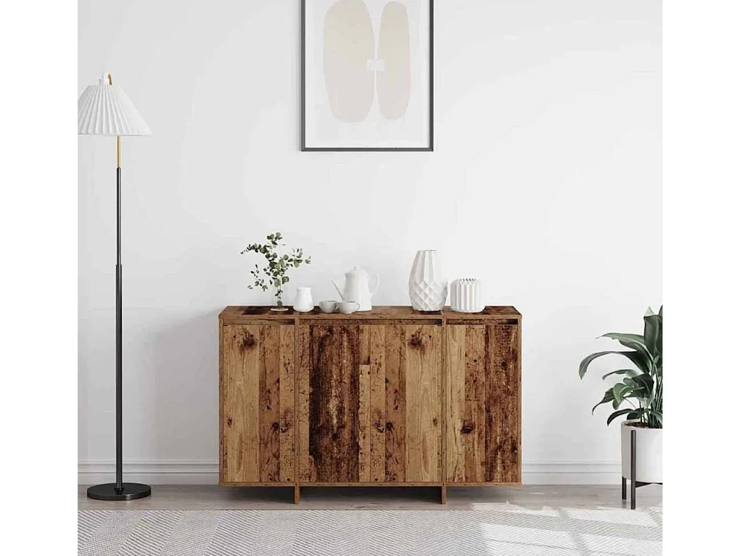 Vitrina Madera vieja 120 x 41 x 75 cm Madera contrachapada