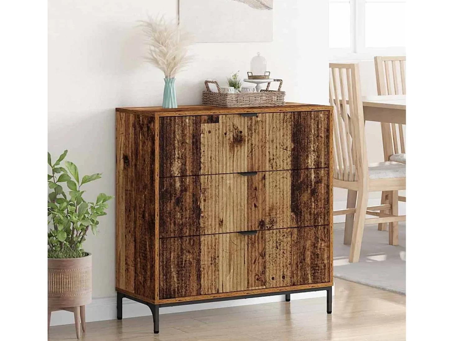 Vitrina Madera vieja 79.5 x 33 x 82 cm Madera contrachapada