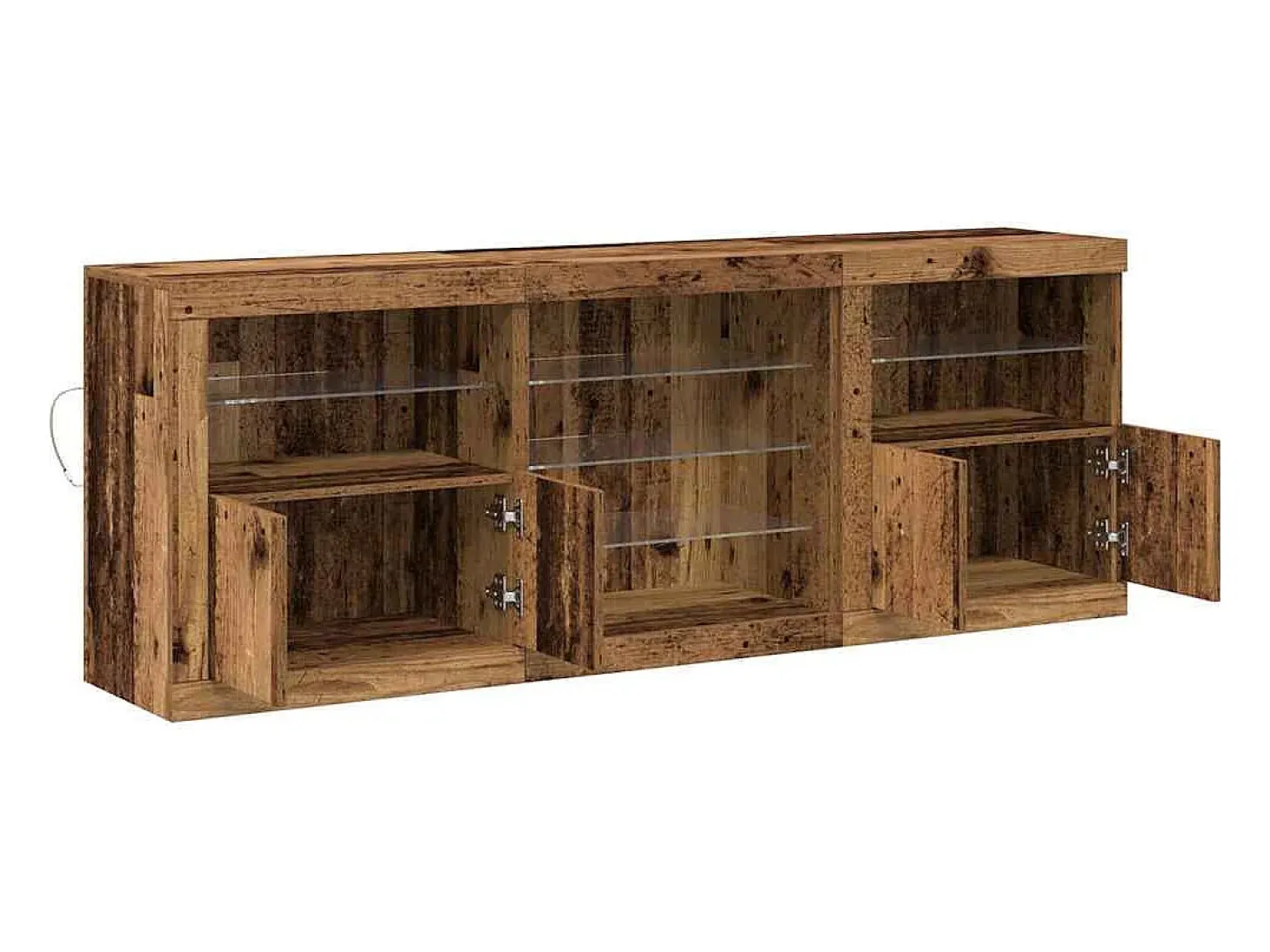 Vitrina Madera vieja 181.5 x 37 x 67 cm Madera contrachapada