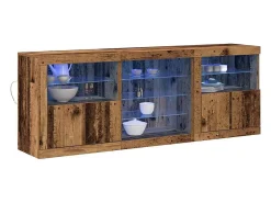 Vitrina Madera vieja 181.5 x 37 x 67 cm Madera contrachapada