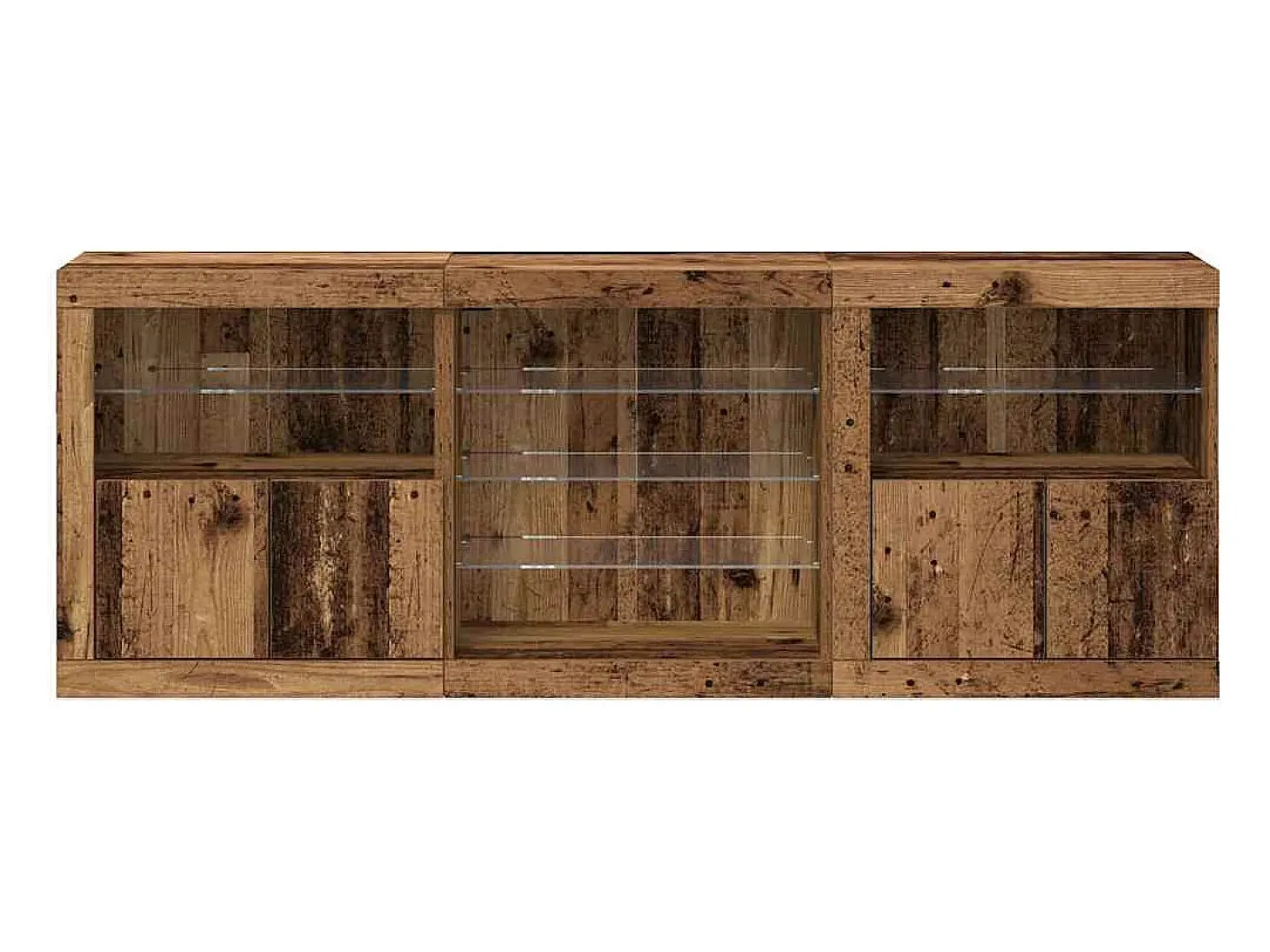 Vitrina Madera vieja 181.5 x 37 x 67 cm Madera contrachapada