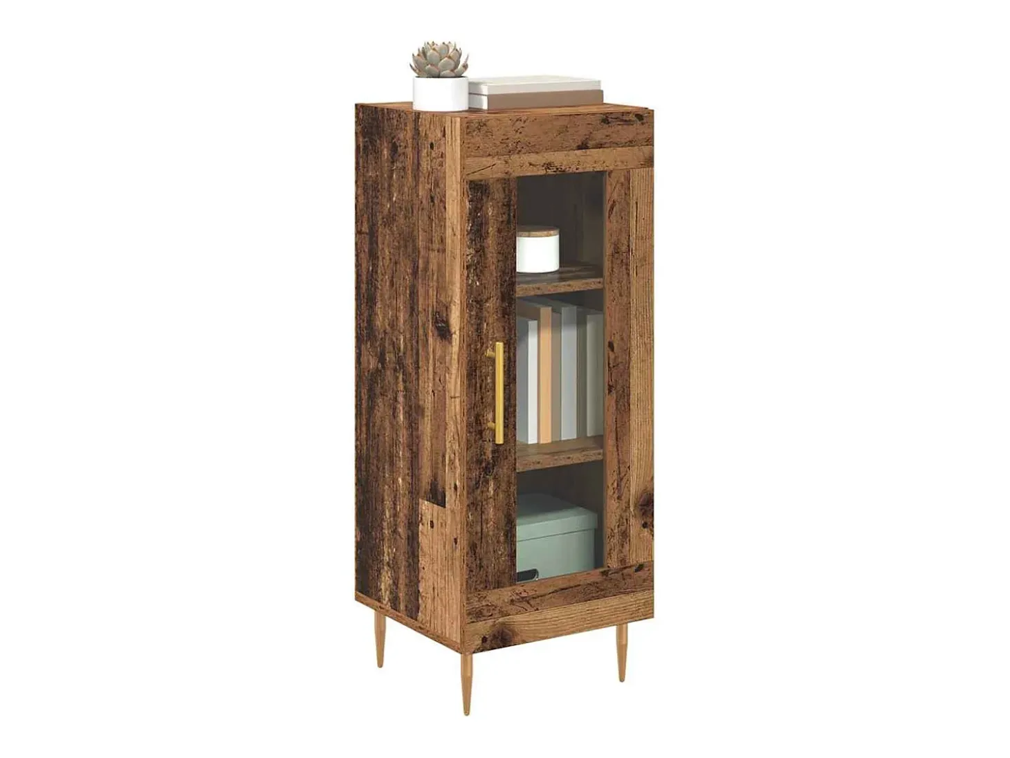 Vitrina Madera vieja 34 x 34.5 x 90 cm Madera contrachapada