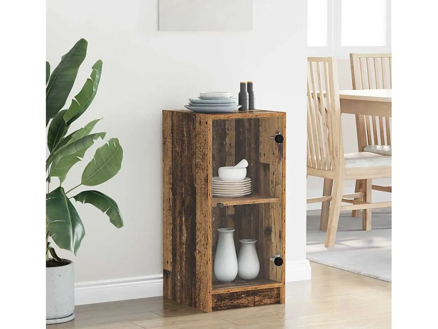 Vitrina Madera vieja 35 x 37 x 76 cm Madera contrachapada