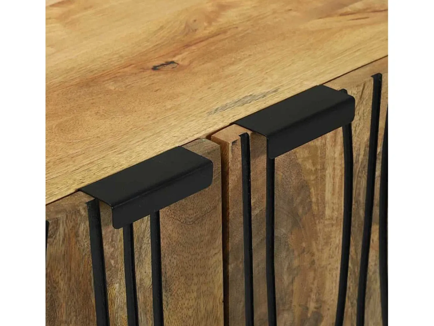 Vitrina Marrón 60 x 33.5 x 75 cm Madera maciza de Mango