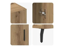 Vitrina Marrón 90 x 34 x 80 cm Madera contrachapada