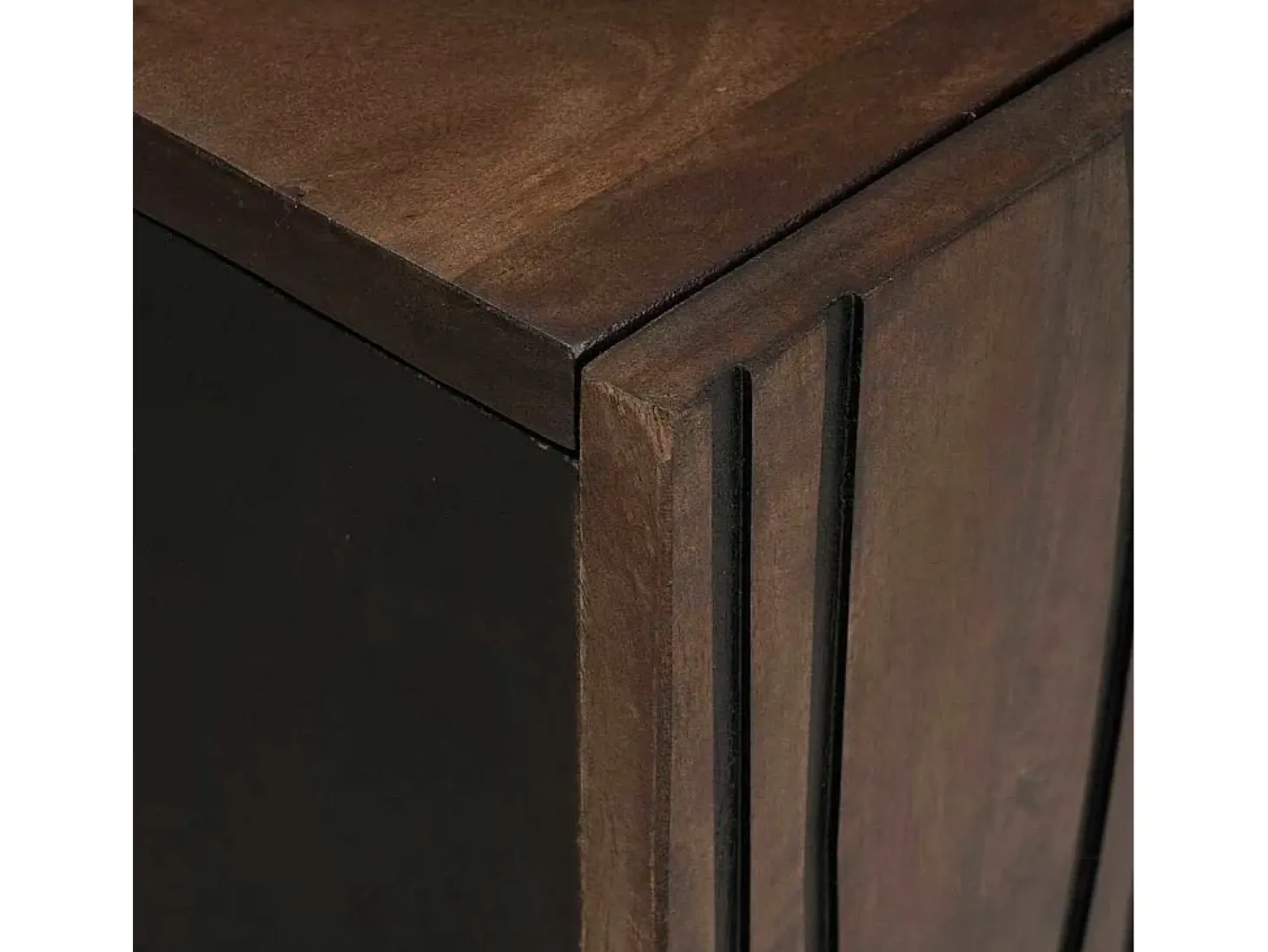 Vitrina Marrón 60 x 33.5 x 75 cm Madera maciza de Mango