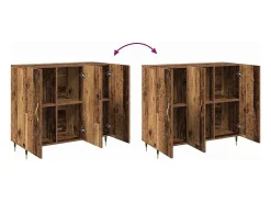 Vitrina Marrón 90 x 34 x 80 cm Madera contrachapada