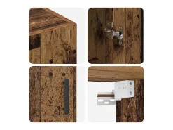 Vitrina Marrón 69.5 x 34 x 90 cm Madera contrachapada