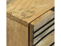 Vitrina Marrón 60 x 33.5 x 75 cm Madera maciza de Mango