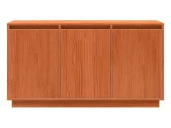 Vitrina Marrón 111 x 34 x 60 cm Madera maciza de Pino