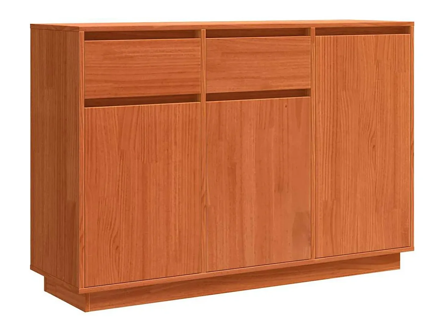 Vitrina Marrón cera 110 x 34 x 75 cm Madera maciza de pino
