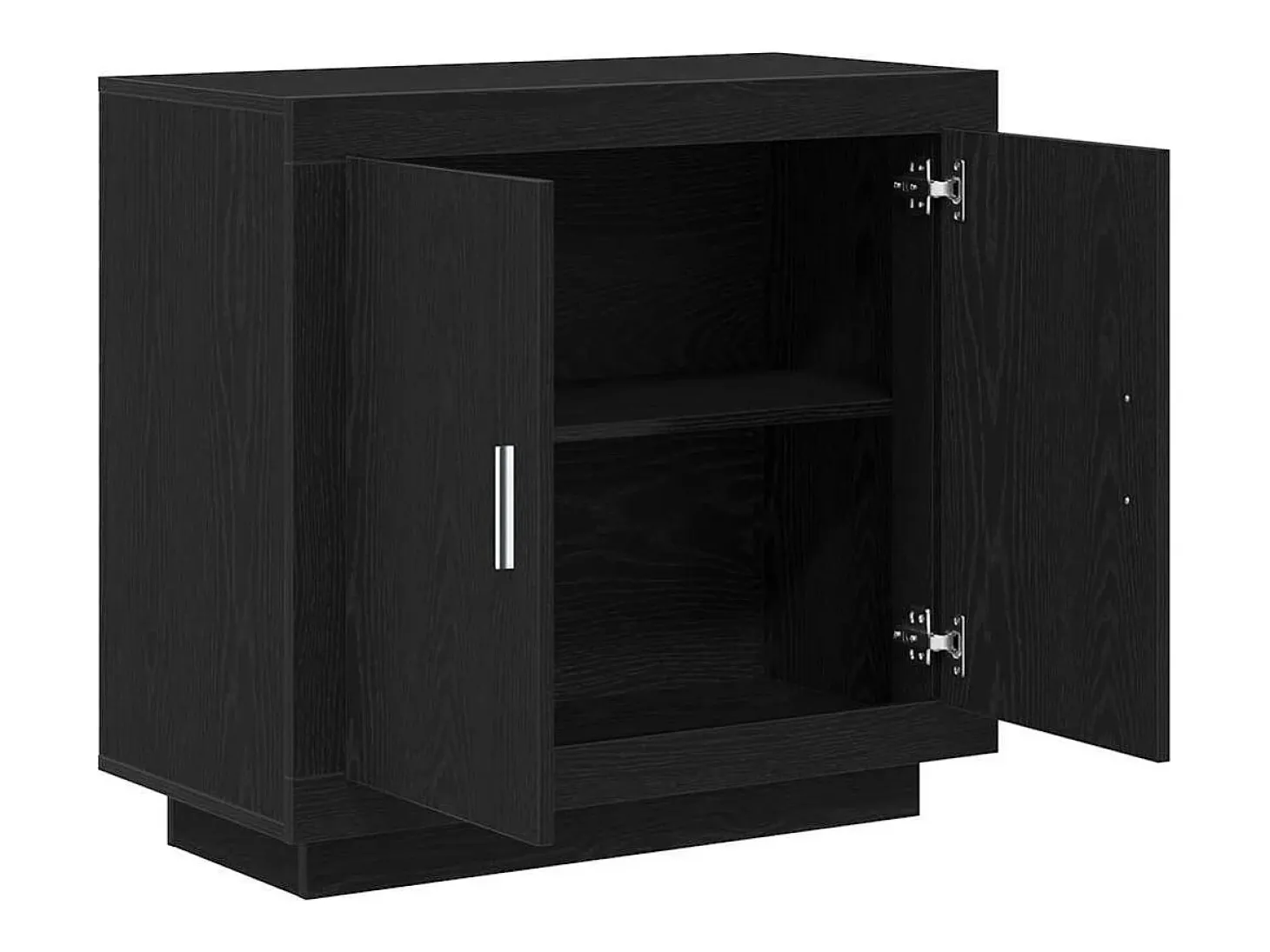 Vitrina Negro 80 x 40 x 75 cm Madera contrachapada