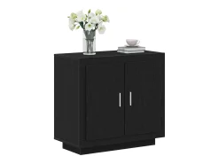 Vitrina Negro 80 x 40 x 75 cm Madera contrachapada