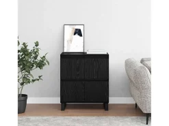 Vitrina Negro 60 x 35 x 70 cm Madera contrachapada