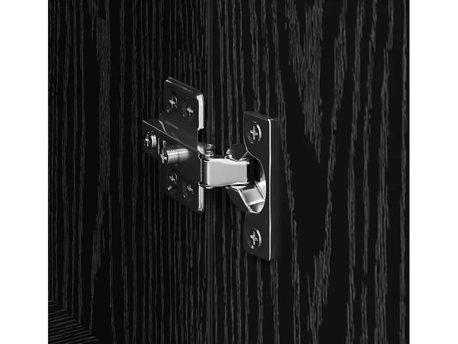 Vitrina Negro 60 x 35 x 70 cm Madera contrachapada
