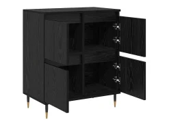 Vitrina Negro 60 x 35 x 70 cm Madera contrachapada