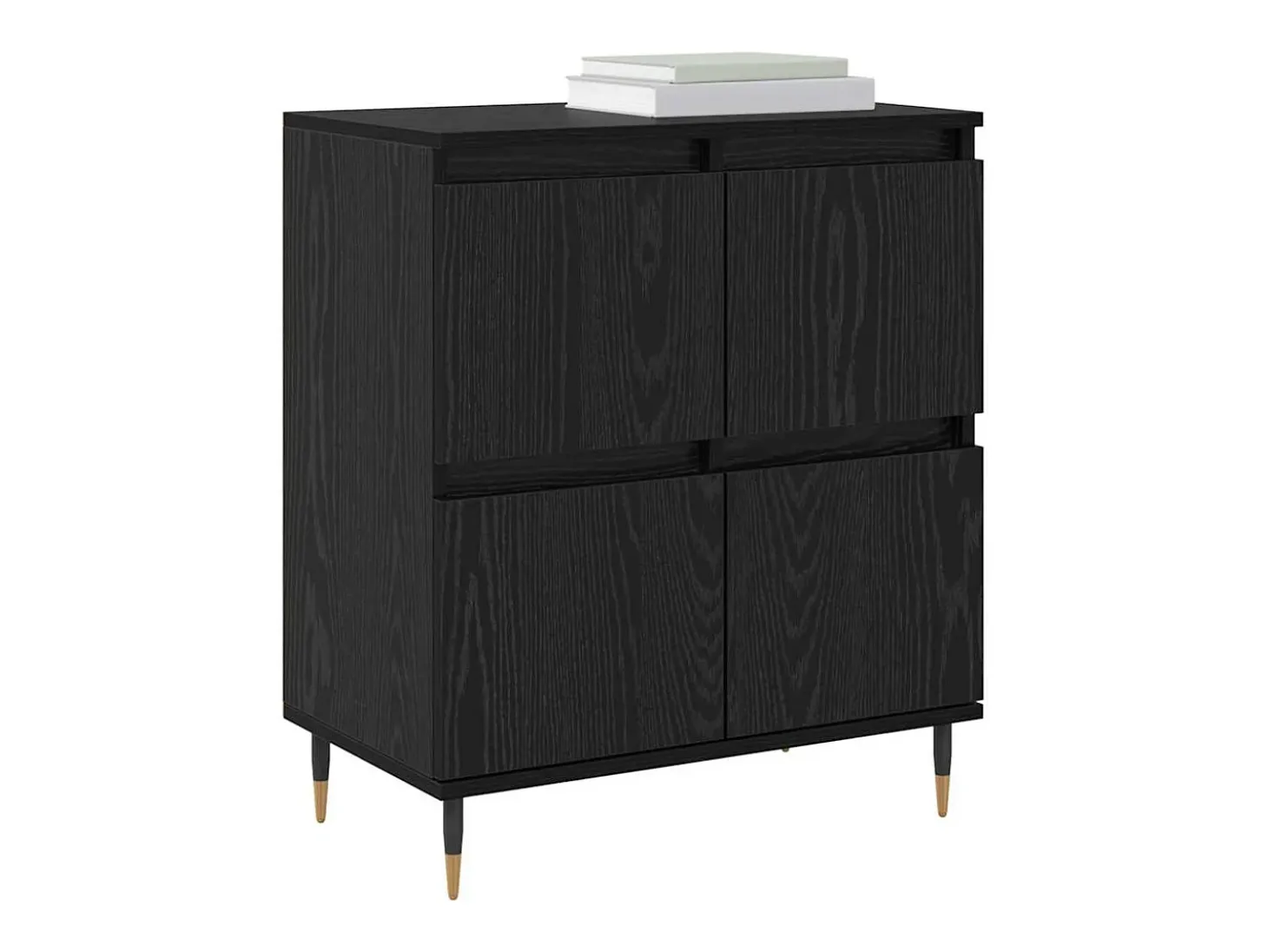 Vitrina Negro 60 x 35 x 70 cm Madera contrachapada