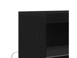 Vitrina Negro 60 x 37 x 100 cm Madera contrachapada