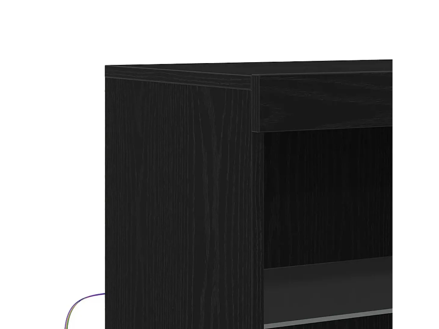 Vitrina Negro 60 x 37 x 100 cm Madera contrachapada