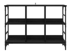 Vitrina Negro 102 x 32 x 73.5 cm Madera contrachapada