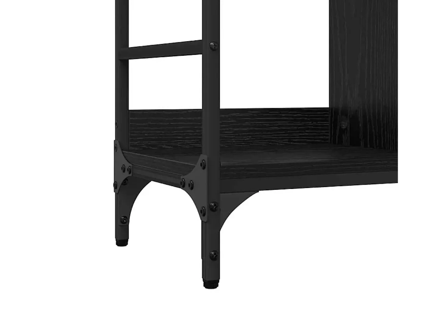 Vitrina Negro 102 x 32 x 73.5 cm Madera contrachapada