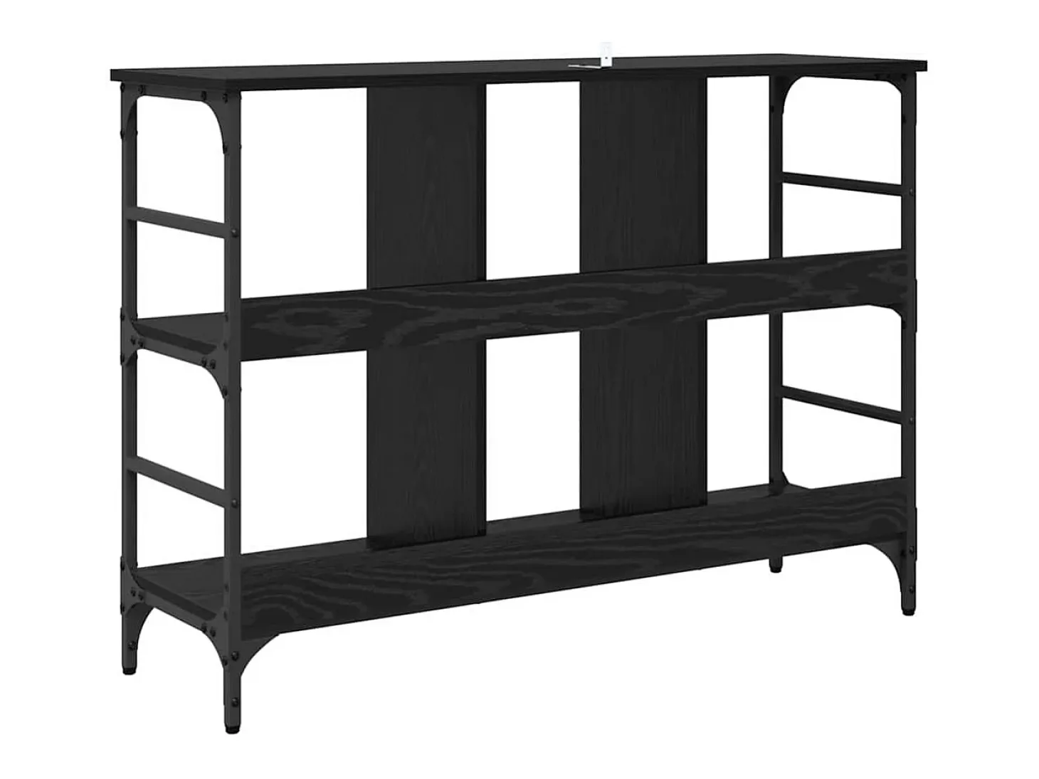 Vitrina Negro 102 x 32 x 73.5 cm Madera contrachapada
