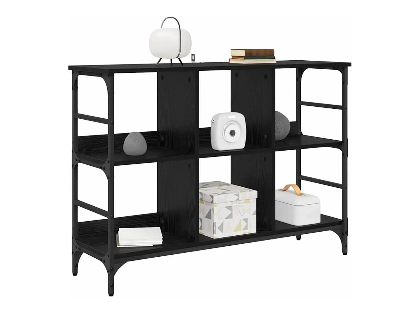 Vitrina Negro 102 x 32 x 73.5 cm Madera contrachapada