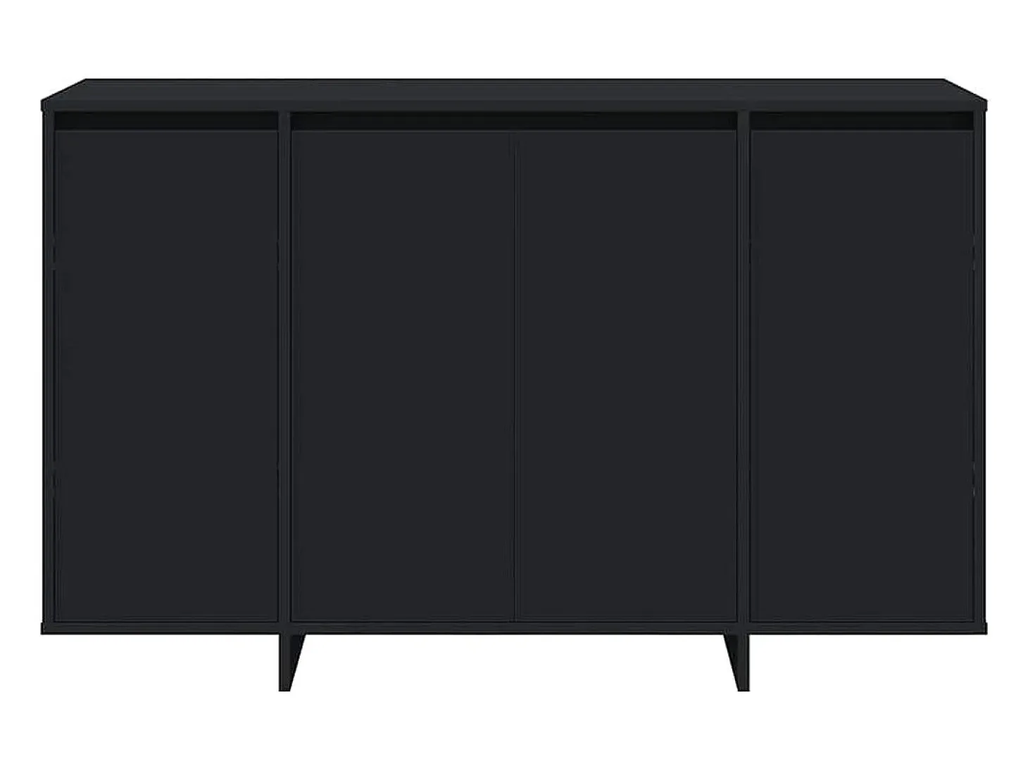Vitrina Negro 120 x 41 x 75 cm Madera contrachapada