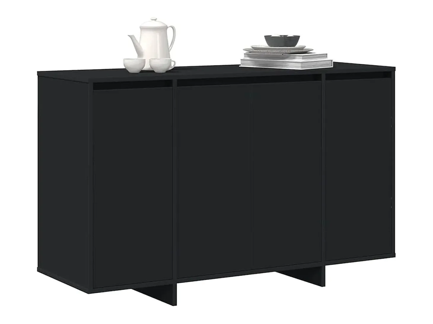 Vitrina Negro 120 x 41 x 75 cm Madera contrachapada