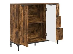 Vitrina Roble ahumado 89.5 x 33 x 82 cm Madera contrachapada