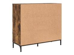 Vitrina Roble ahumado 89.5 x 33 x 82 cm Madera contrachapada