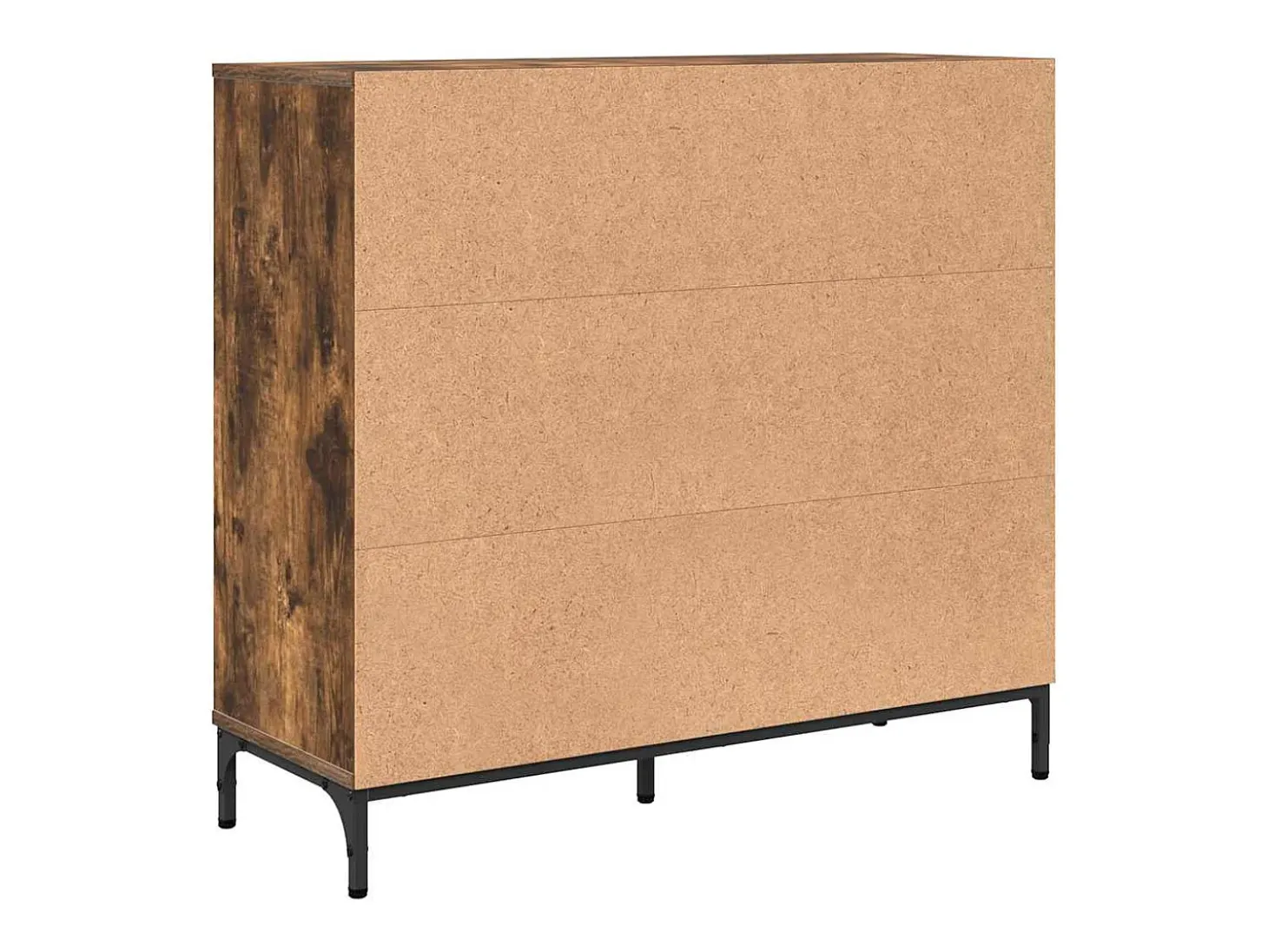 Vitrina Roble ahumado 89.5 x 33 x 82 cm Madera contrachapada