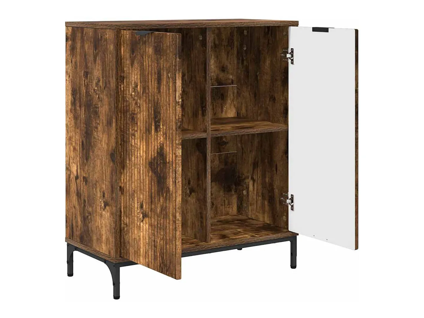 Vitrina Roble ahumado 69.5 x 33 x 82 cm Madera contrachapada