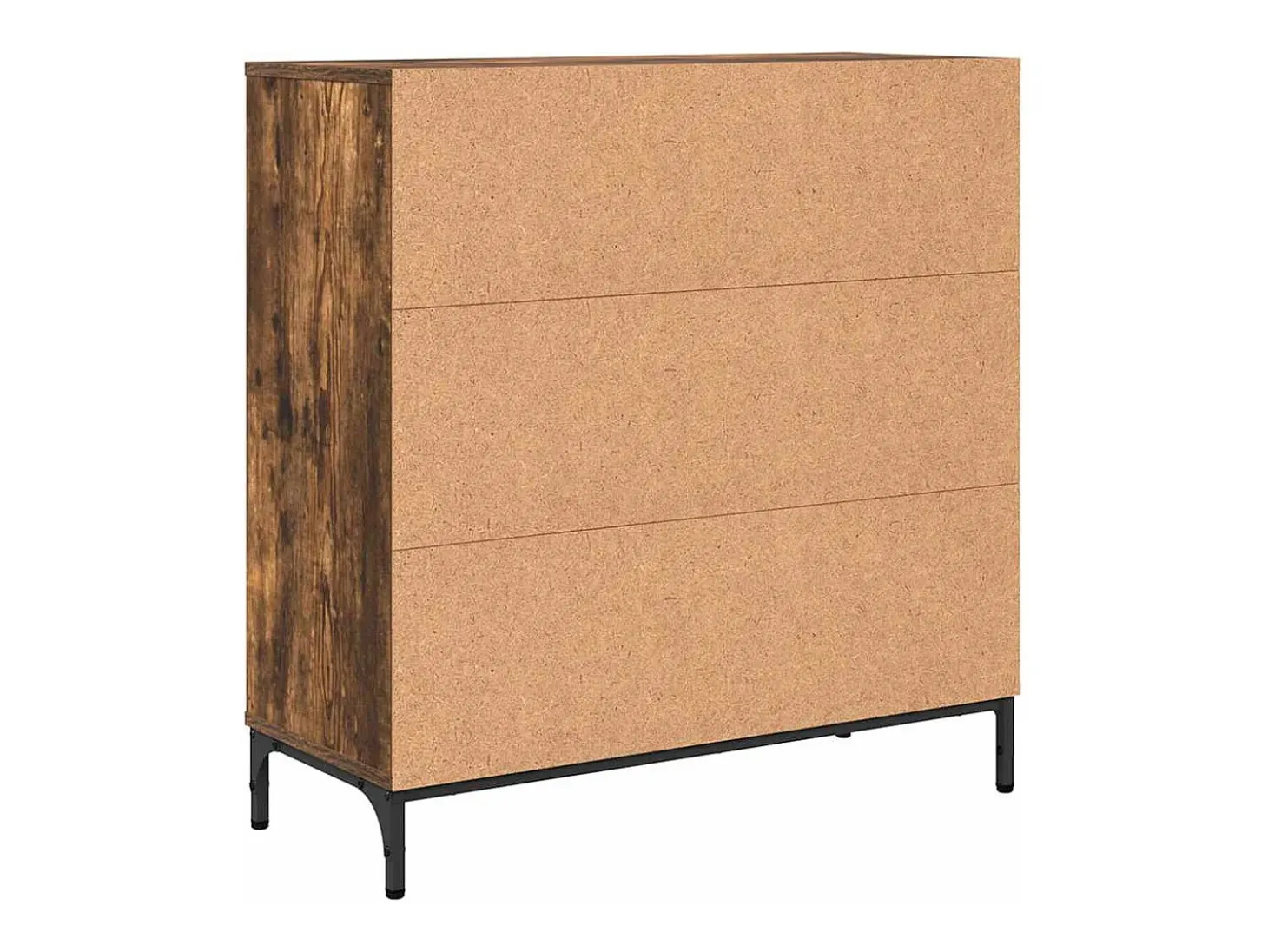 Vitrina Roble ahumado 79.5 x 33 x 82 cm Madera contrachapada