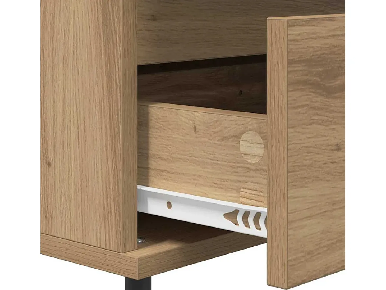 Vitrina Roble artisan 35 x 40 x 70 cm Madera contrachapada