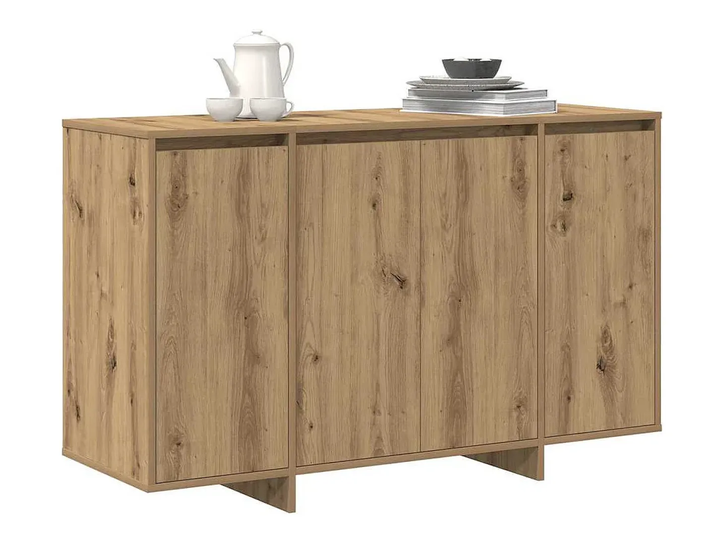 Vitrina Roble artisan 120 x 41 x 75 cm Madera contrachapada
