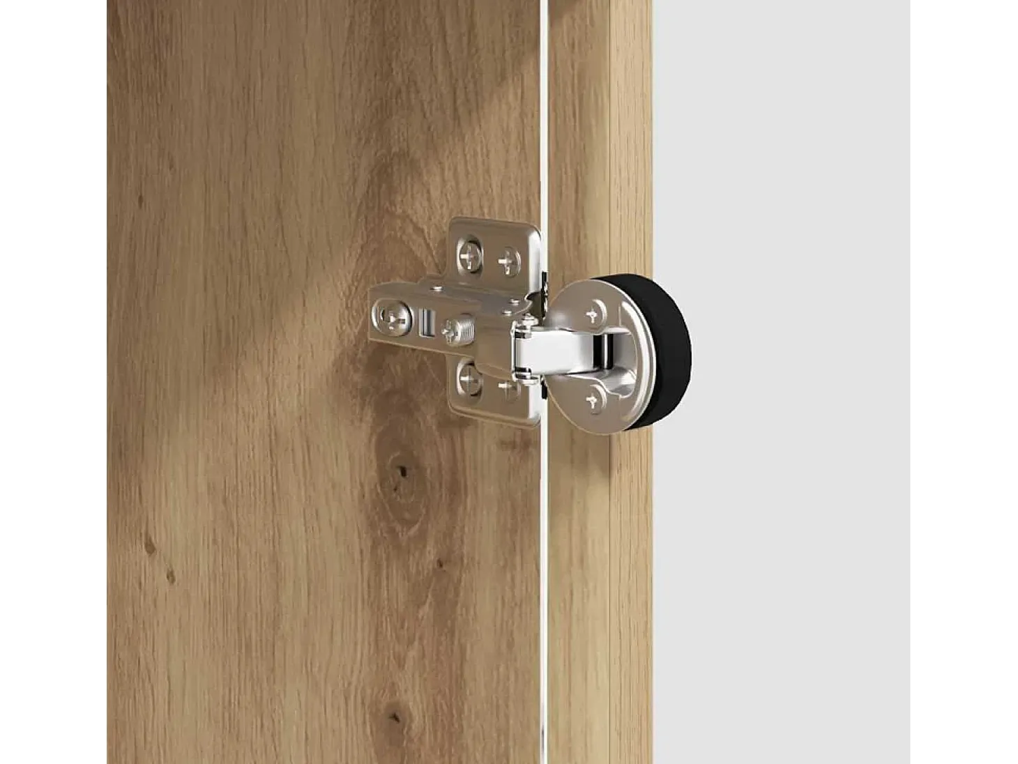 Vitrina Roble artisan 35 x 37 x 76 cm Madera contrachapada
