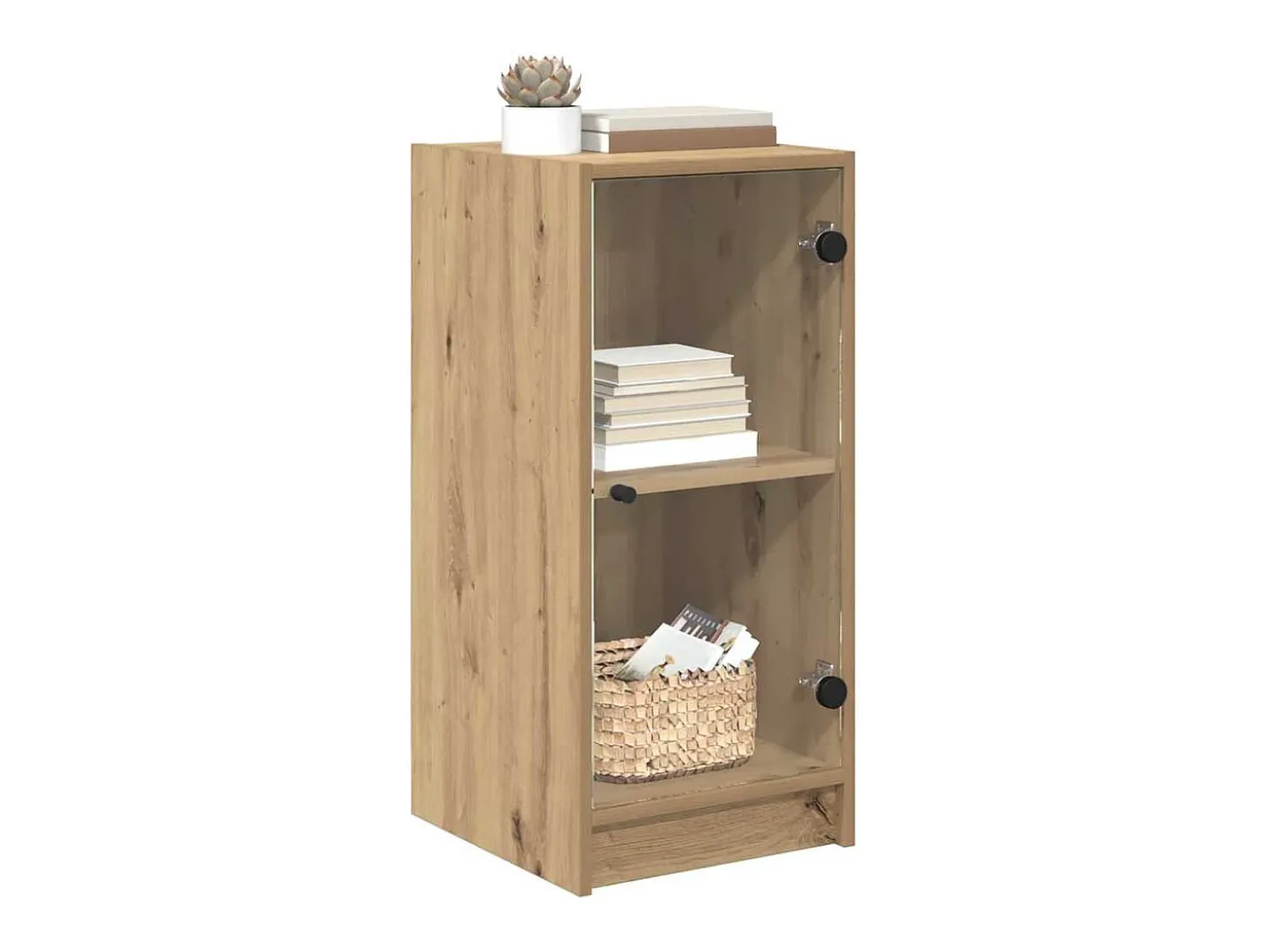 Vitrina Roble artisan 35 x 37 x 76 cm Madera contrachapada