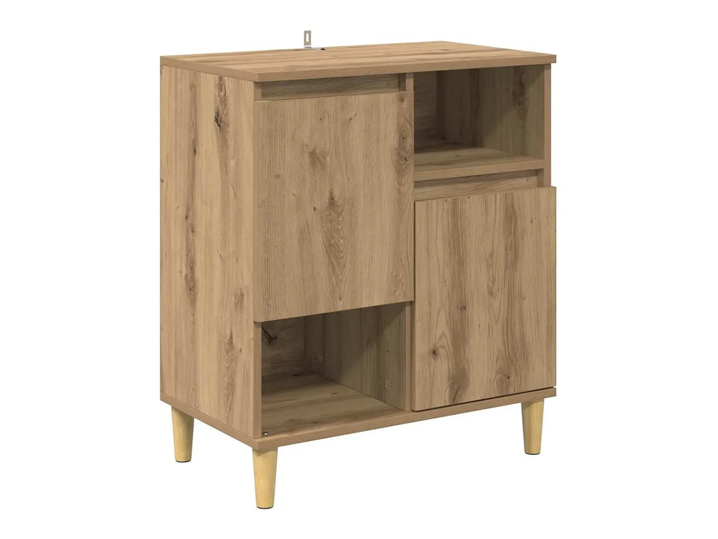 Vitrina Roble artisan 35 x 60 x 70 cm Madera contrachapada