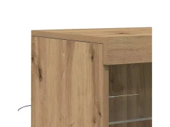 Vitrina Roble artisan 41 x 37 x 100 cm Madera contrachapada