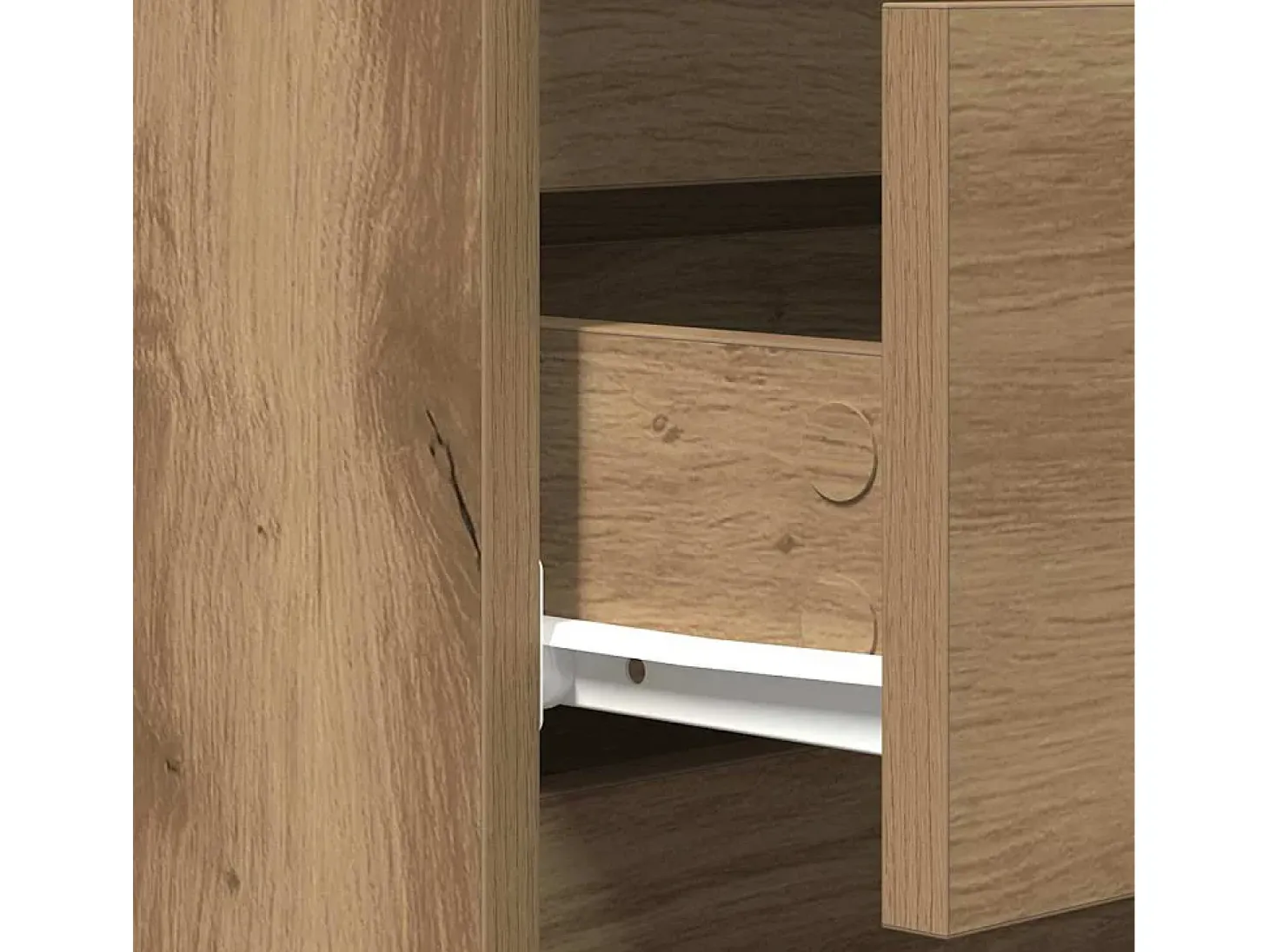 Vitrina Roble artisan 60 x 35 x 70 cm Madera contrachapada