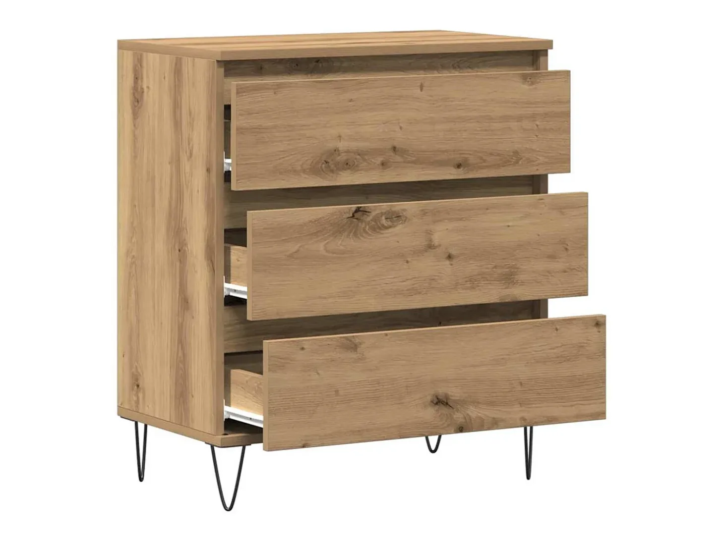 Vitrina Roble artisan 60 x 35 x 70 cm Madera contrachapada