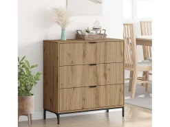 Vitrina Roble artisan 79.5 x 33 x 82 cm Madera contrachapada