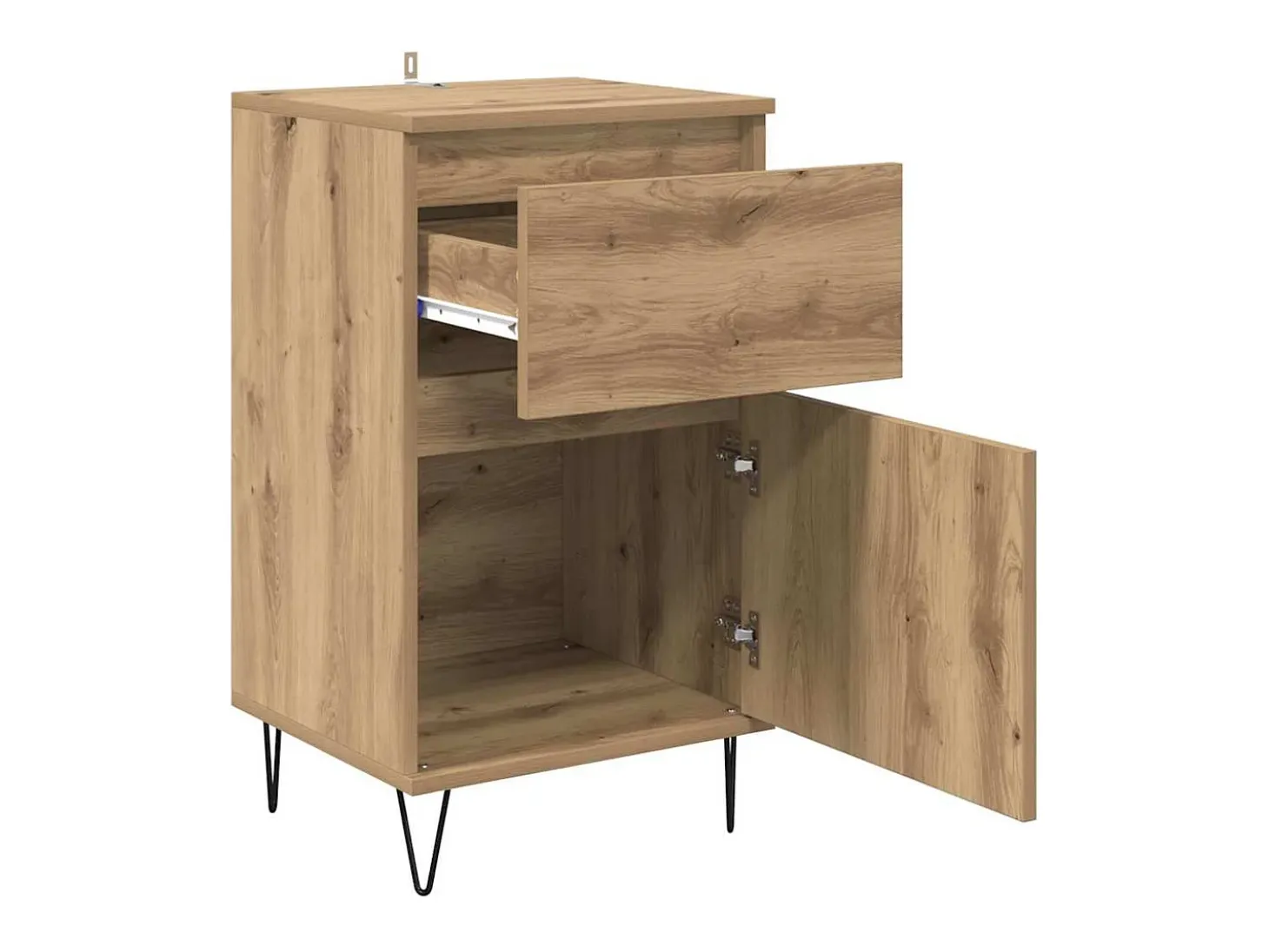 Vitrina Roble artisan 35 x 40 x 70 cm Madera contrachapada