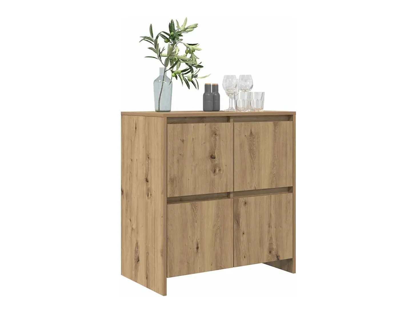 Vitrina Roble artisan 70 x 41 x 75 cm Madera contrachapada