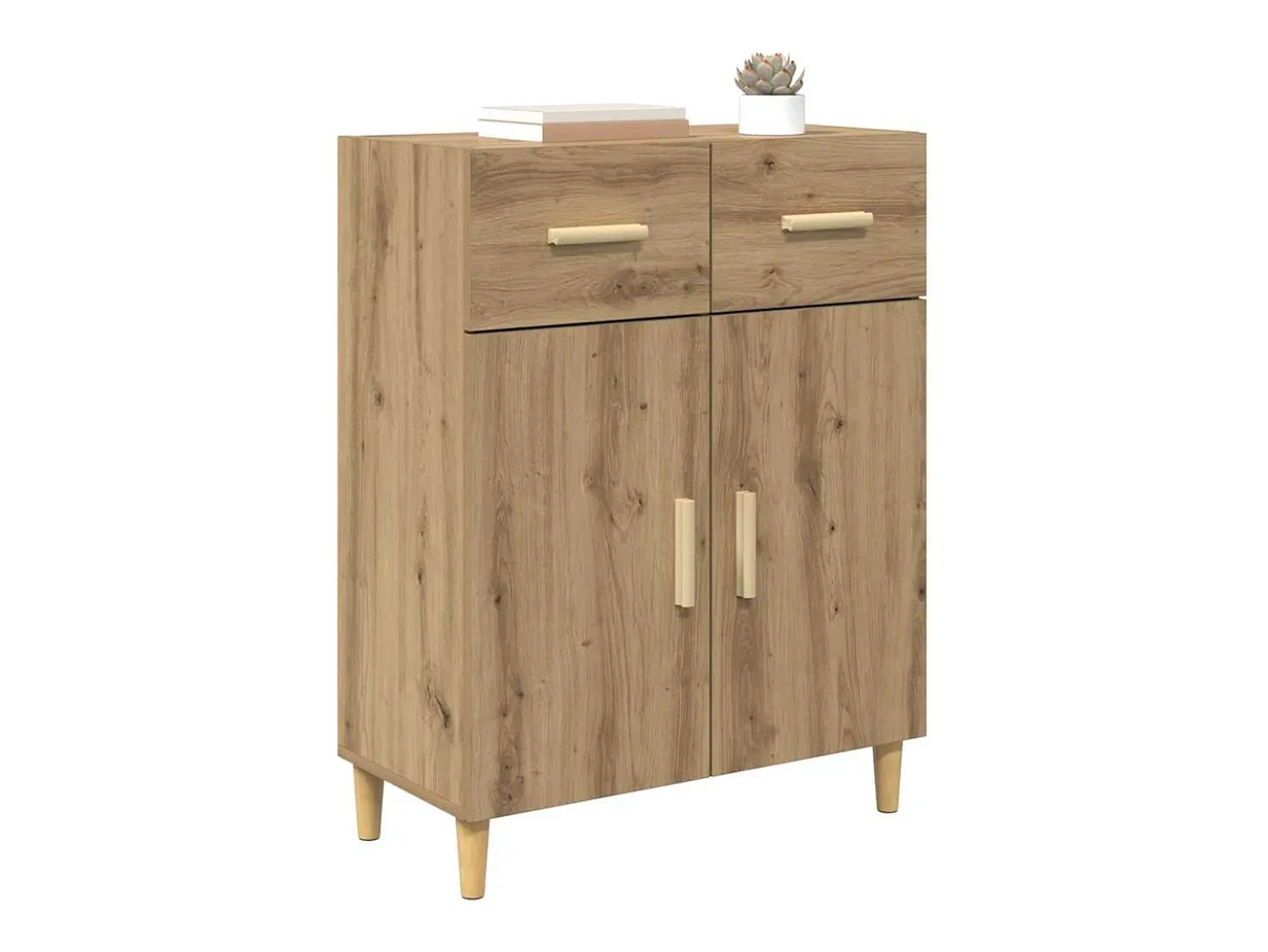 Vitrina Roble artisan 34 x 69.5 x 89 cm Madera contrachapada