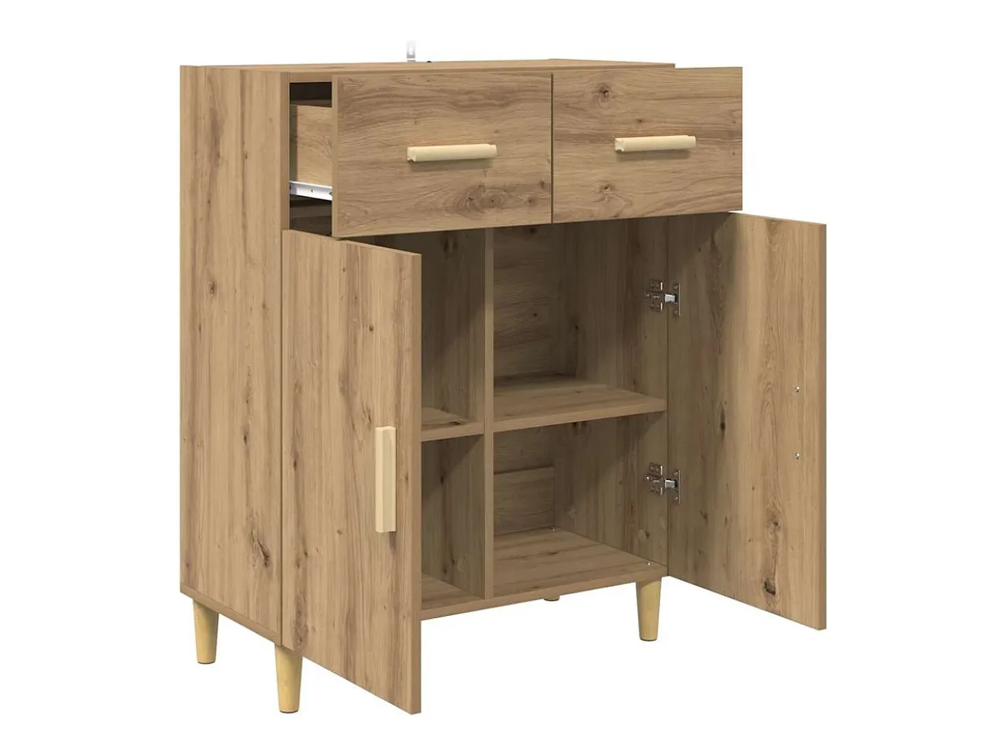 Vitrina Roble artisan 34 x 69.5 x 89 cm Madera contrachapada